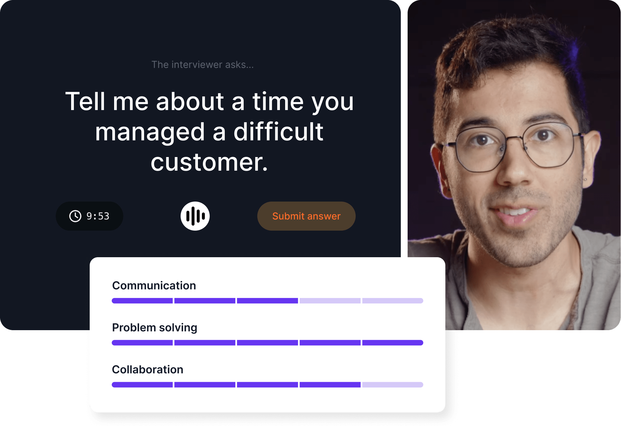 Exponent Practice AI interviews screenshot